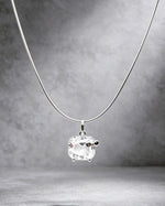 Clear Quartz Crystal Pendant & Chain – Hello Kitty Silver