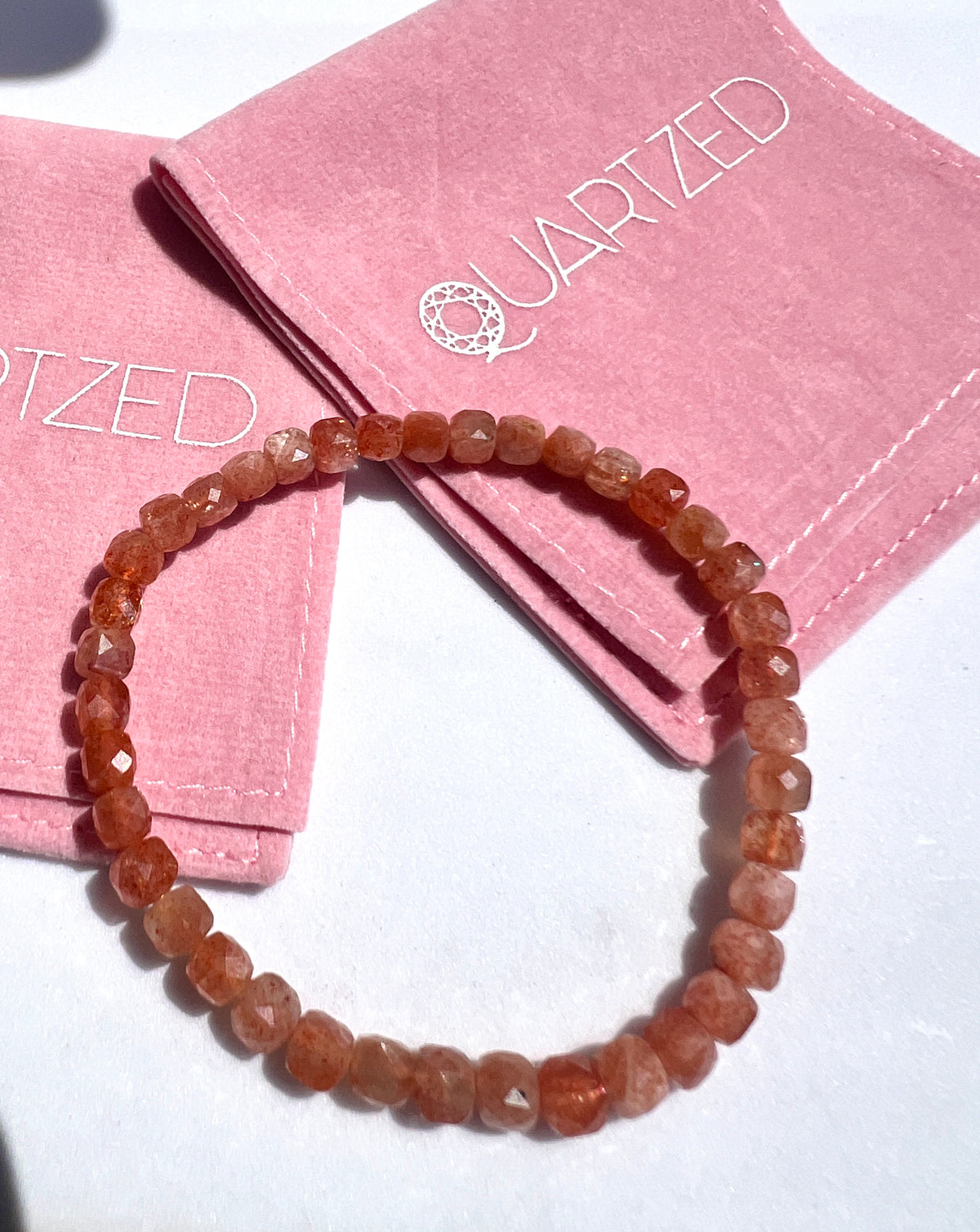 5mm Sunstone Faceted Bracelet