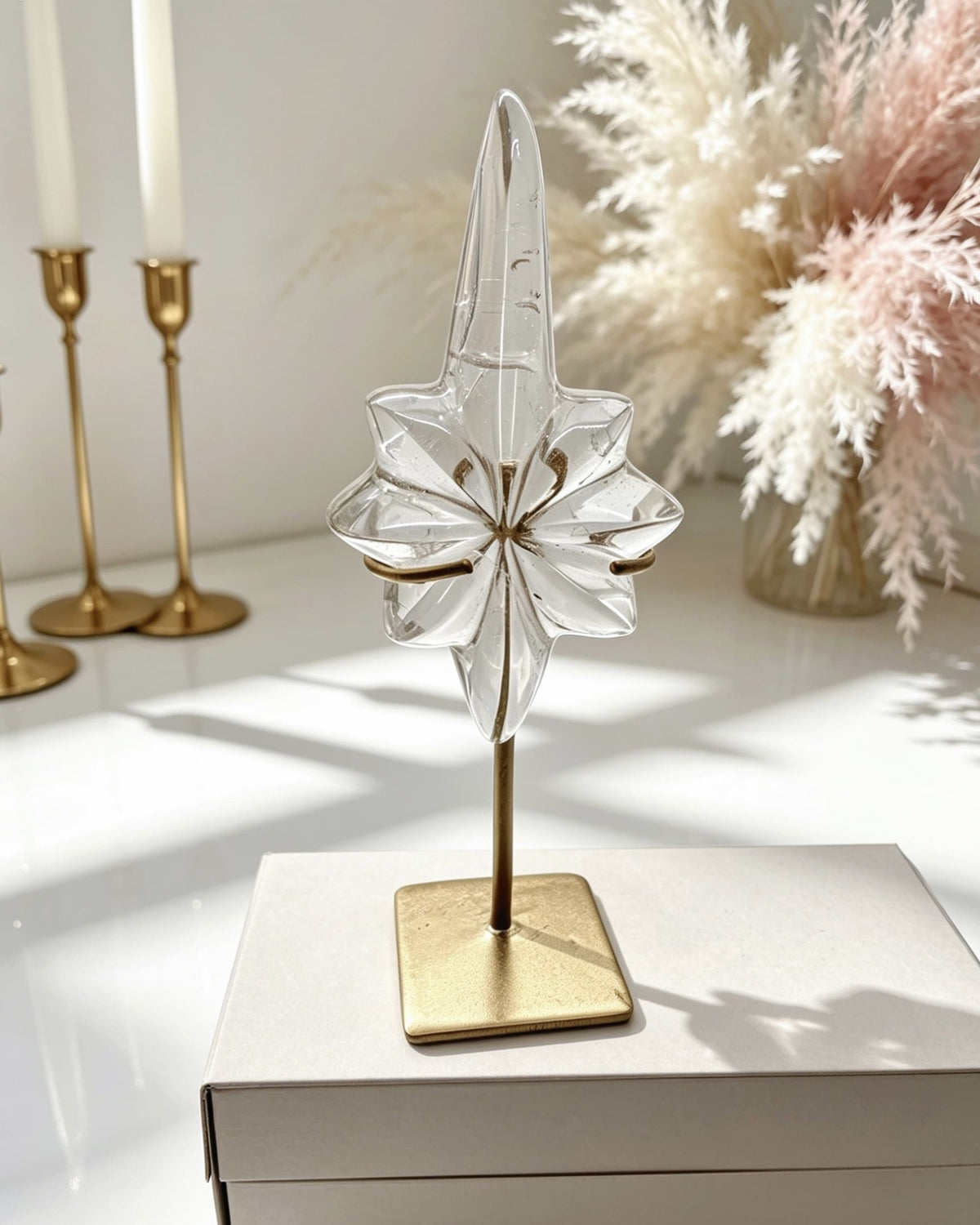 Clear Lemurian Northern Star On Stand No. 1