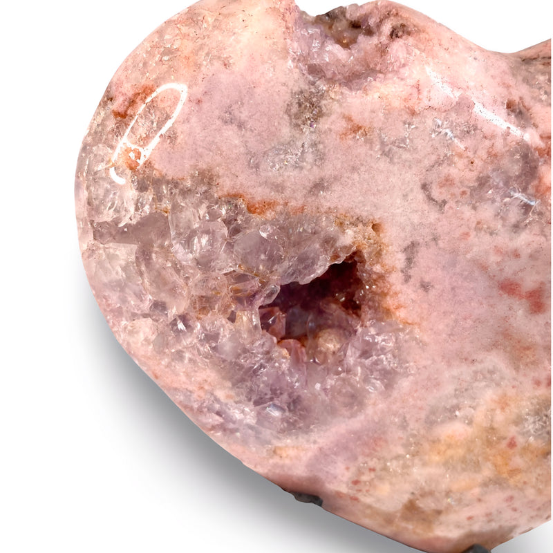 Pink Amethyst Heart with Stand no.  PH51