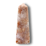 Flower Agate Obelisk with Amethyst Inclusions no. D958