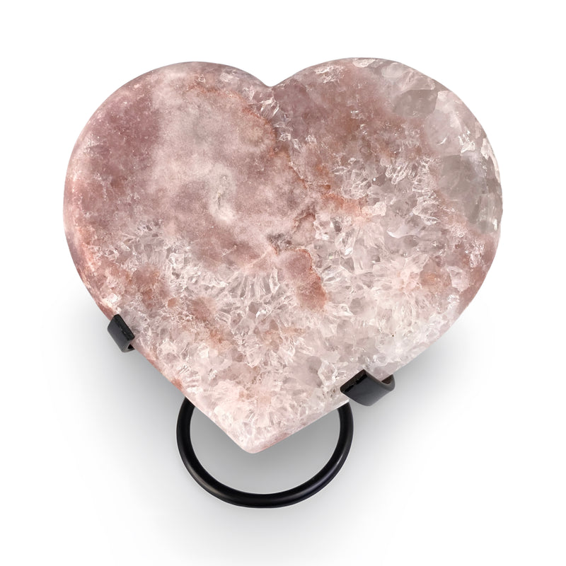 Pink Amethyst Heart no.  D1000