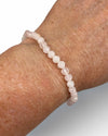 AAA Grade 4mm Faceted Rose Quartz Bracelet