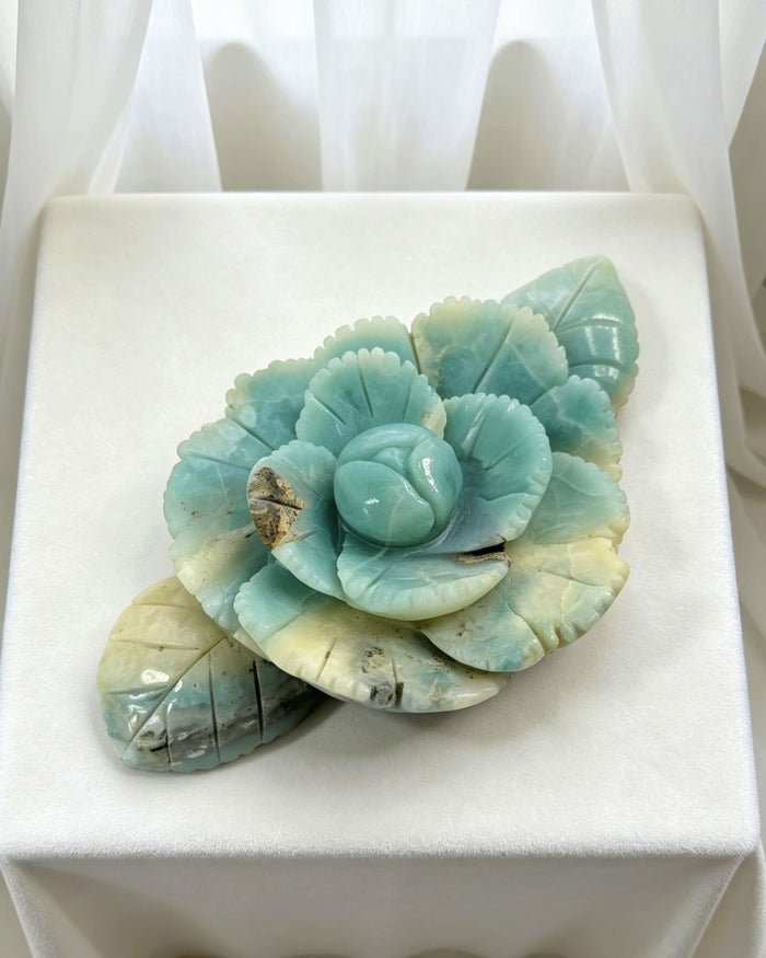 Sky Blue Quartz Flower