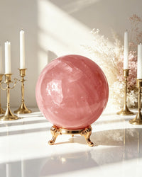 Rose Quartz Sphere - AAA Grade