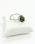 Pyrite Crystal Ring – Raw Silver No. 2