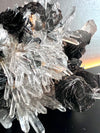 Black Rosette Hematite in Quartz Cluster no.5