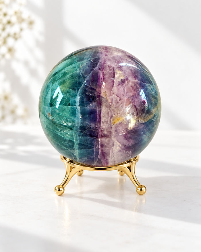 Rainbow Fluorite Crystal Sphere No. 2