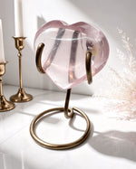 AAA Grade Rose Quartz Heart On Stand No. 3