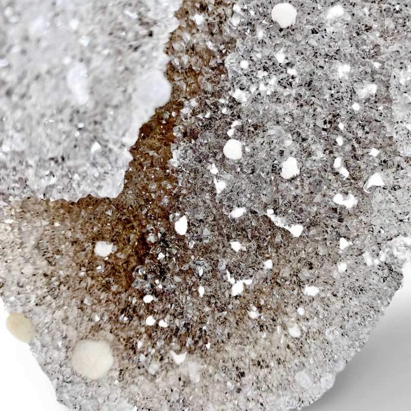Galaxy Amethyst With Calcite Cluster