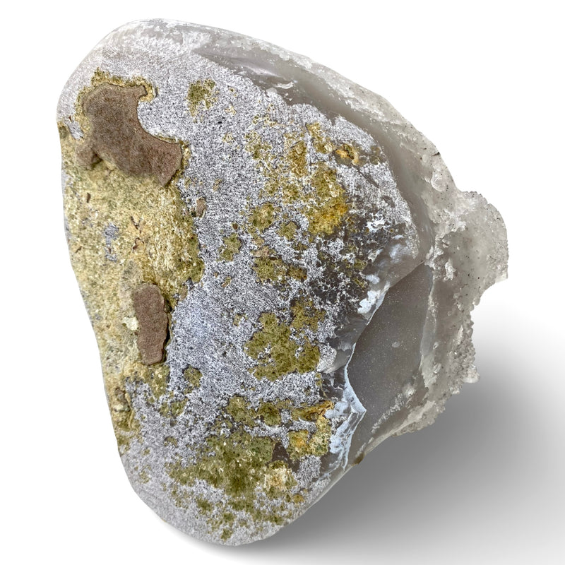 Galaxy Amethyst With Calcite Cluster