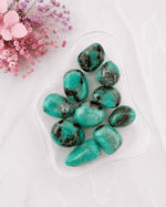 Amazonite With Smoky Tumbled Stone