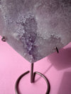 Lilac Pink Amethyst Heart
