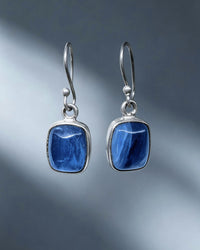 Kyanite Dangle Silver Earrings
