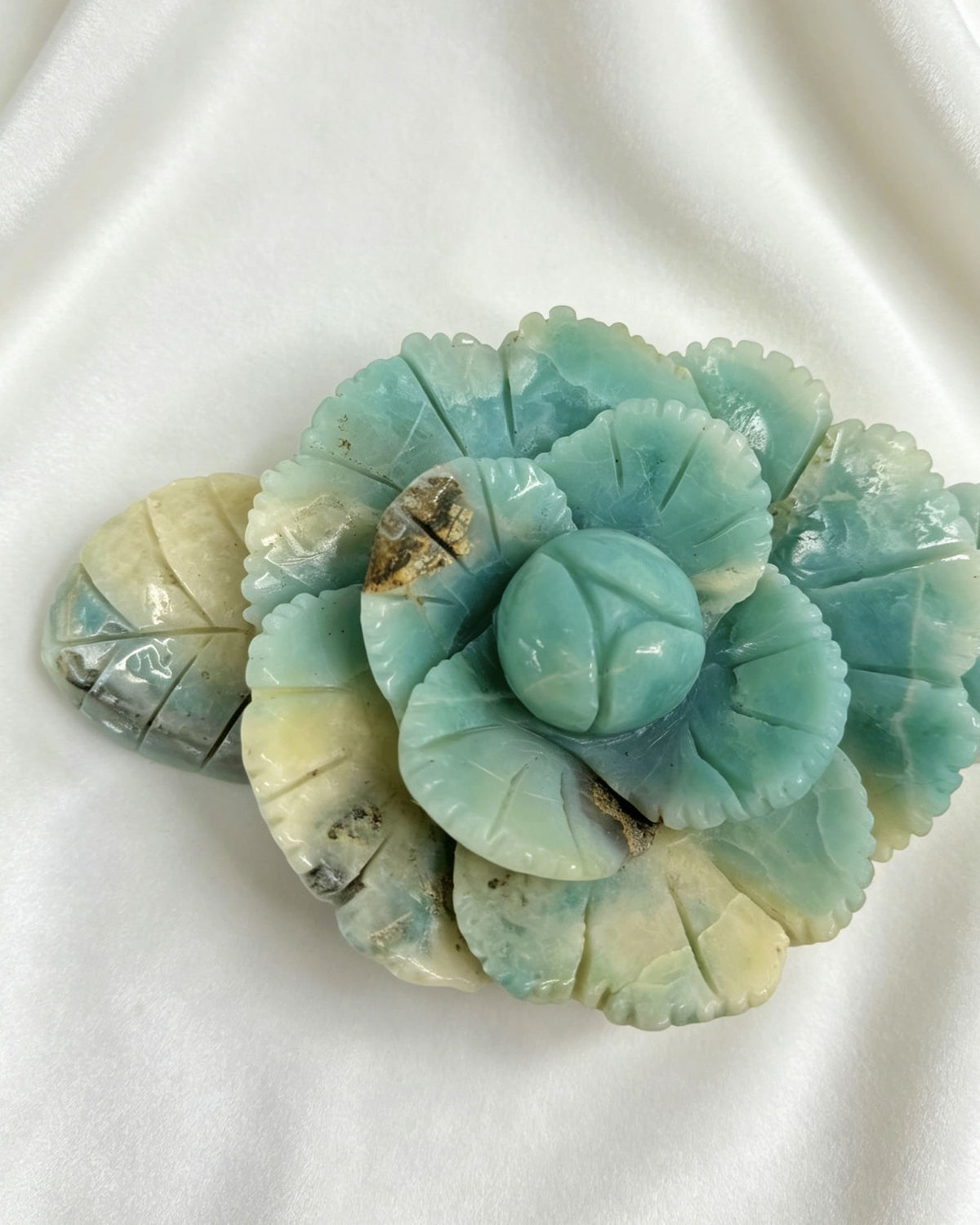 Sky Blue Quartz Flower