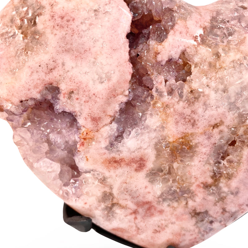 Pink Amethyst Heart with Stand no.  PH51