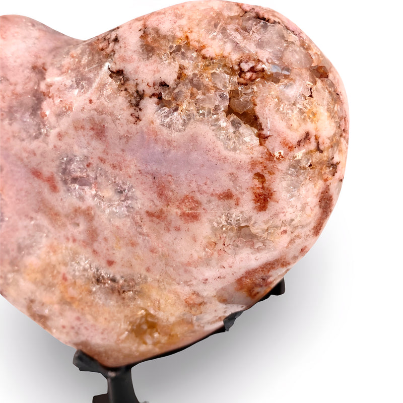 Pink Amethyst Heart with Stand no.  PH51