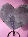 Lilac Pink Amethyst Heart