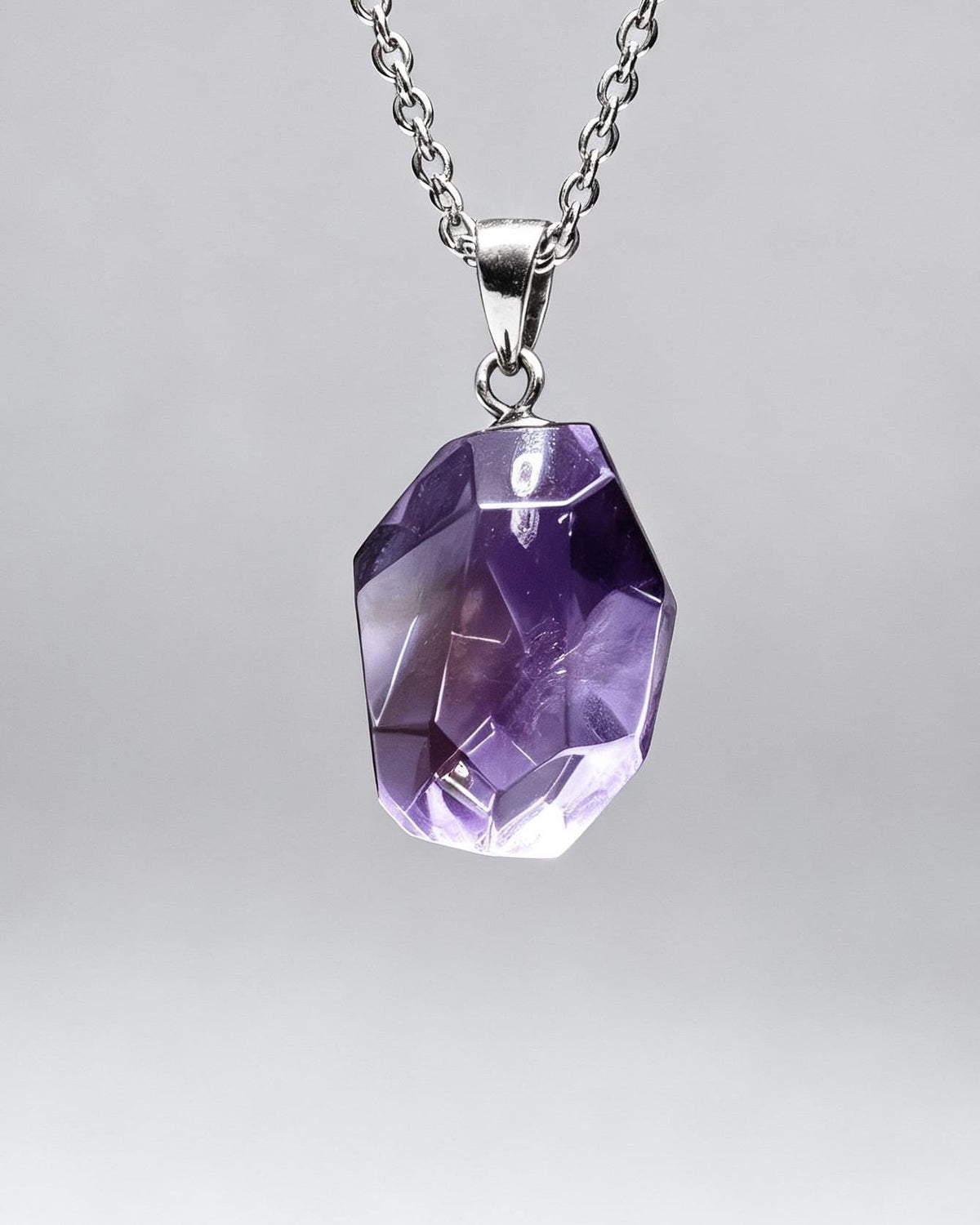 Ametrine Free Form Silver Pendant