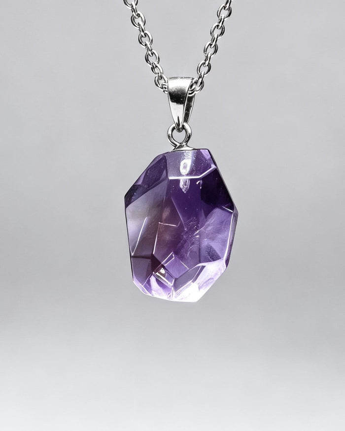 Ametrine Free Form Silver Pendant
