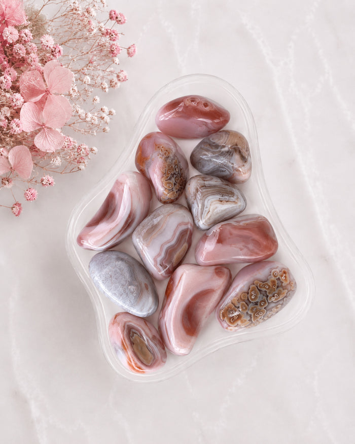 Peach Agate Tumbled Stone