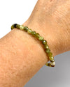 AAA Grade 4mm Faceted Prehnite Bracelet