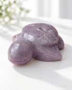Pink Amethyst Crystal Turtle Carving