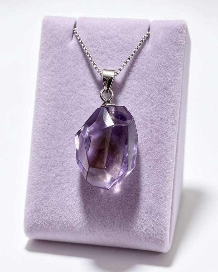 Ametrine Free Form Silver Pendant