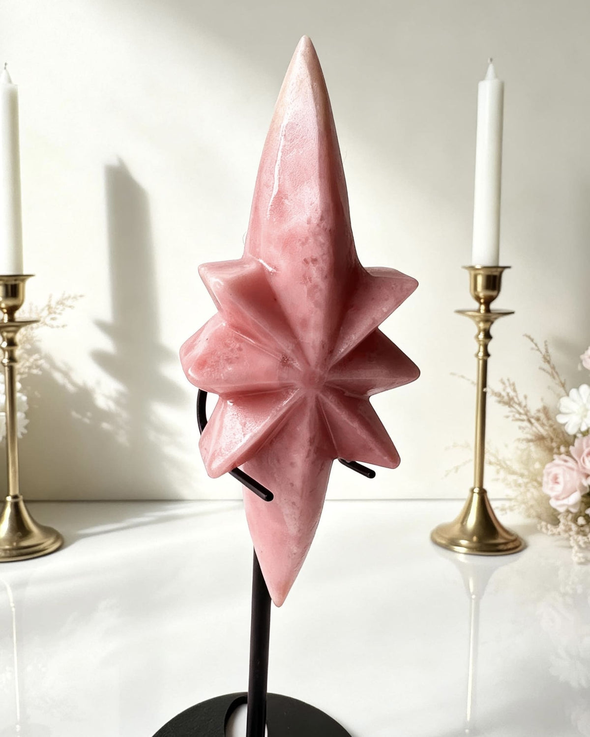 Pink Opal Northern Star - With Stand