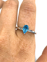 Adjustable AAA Grade London Topaz Ring