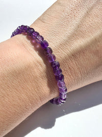 4mm AAA Amethyst Faceted Bracelet