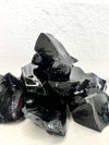 Raw Black Obsidian Cuts