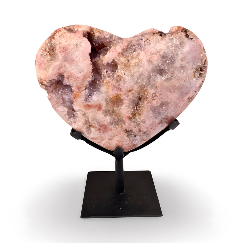 Pink Amethyst Heart with Stand no.  PH51