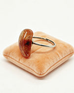 Fire Quartz Crystal Ring – Silver Moon