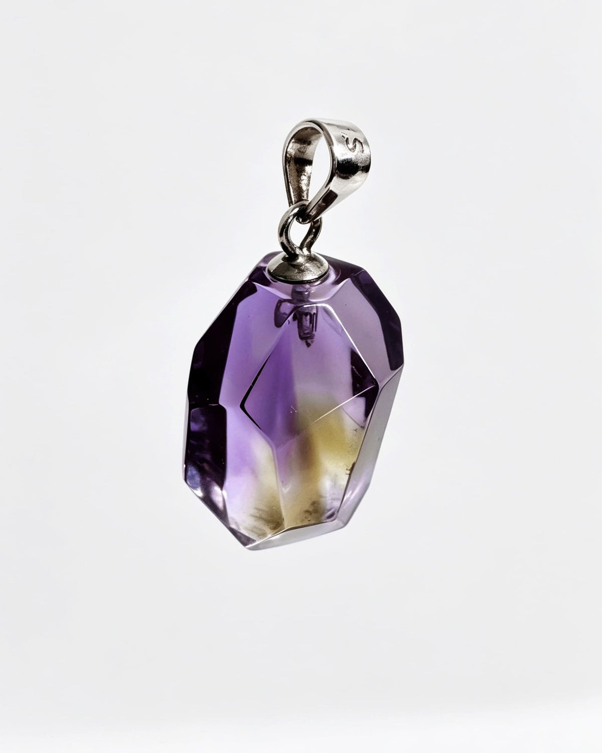 Ametrine Free Form Silver Pendant