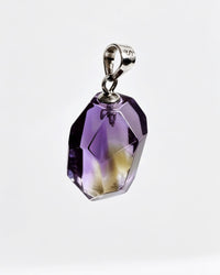 Ametrine Free Form Silver Pendant