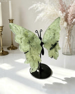 Prehnite Butterfly - With Stand