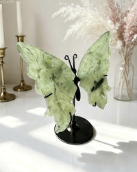 Prehnite Butterfly - With Stand