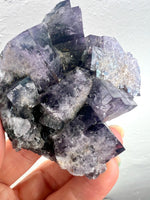 Cubic Raw Purple Fluorite Cluster - The Emotional Growth Stone