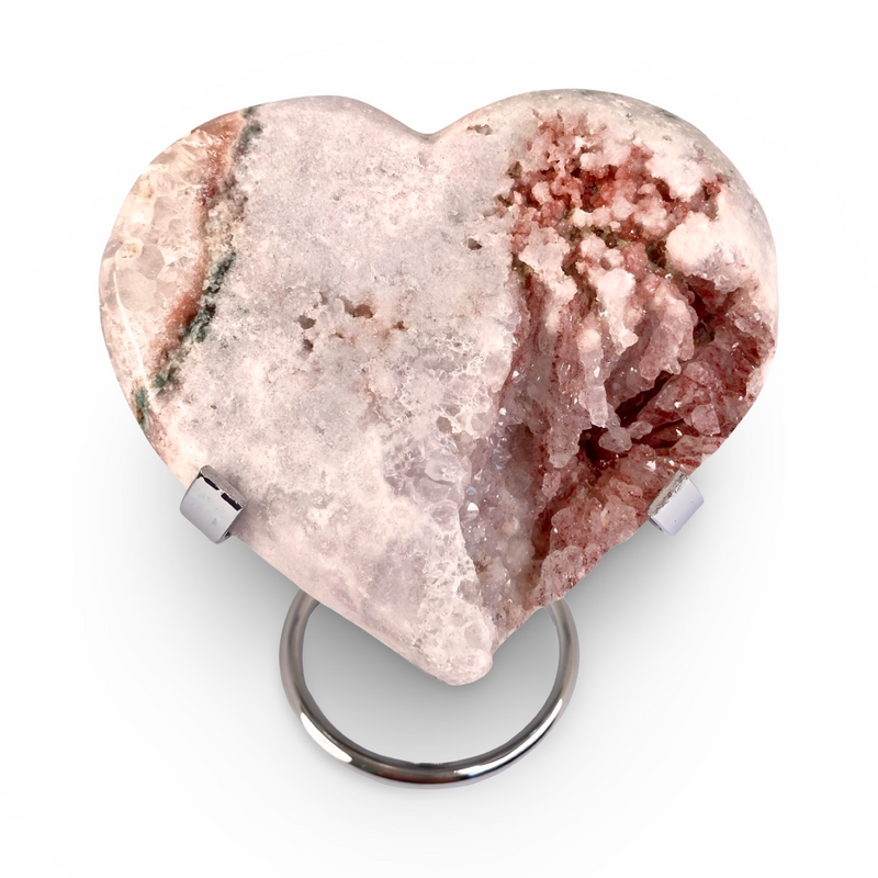 Pink Amethyst Heart no.  A129
