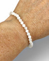 AAA Grade 4mm Faceted Moonstone Bracelet