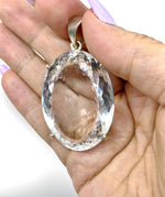 AAAA Grade Faceted Clear Quartz Pendant