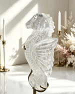 Clear Quartz Seahorse On Stand