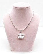 Clear Quartz Crystal Pendant & Chain – Hello Kitty Silver