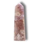 Flower Agate Obelisk with Amethyst Inclusions no. D944