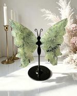 Prehnite Butterfly - With Stand