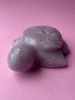 Pink Amethyst Crystal Turtle Carving