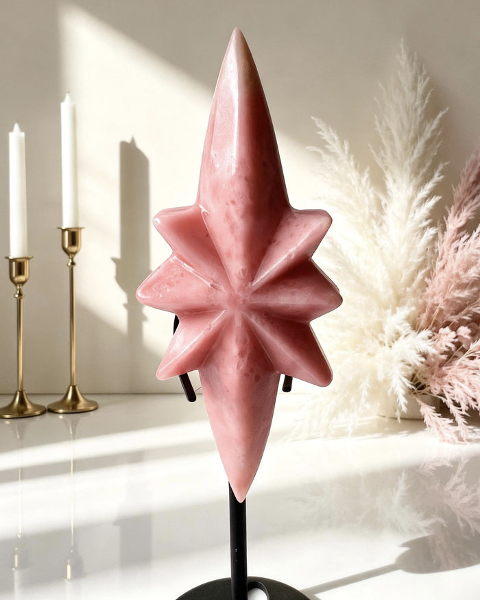Pink Opal Northern Star - With Stand