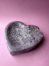 Lilac Pink Amethyst Heart Bowl