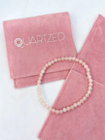 AAA Grade 4mm Faceted Rose Quartz Bracelet